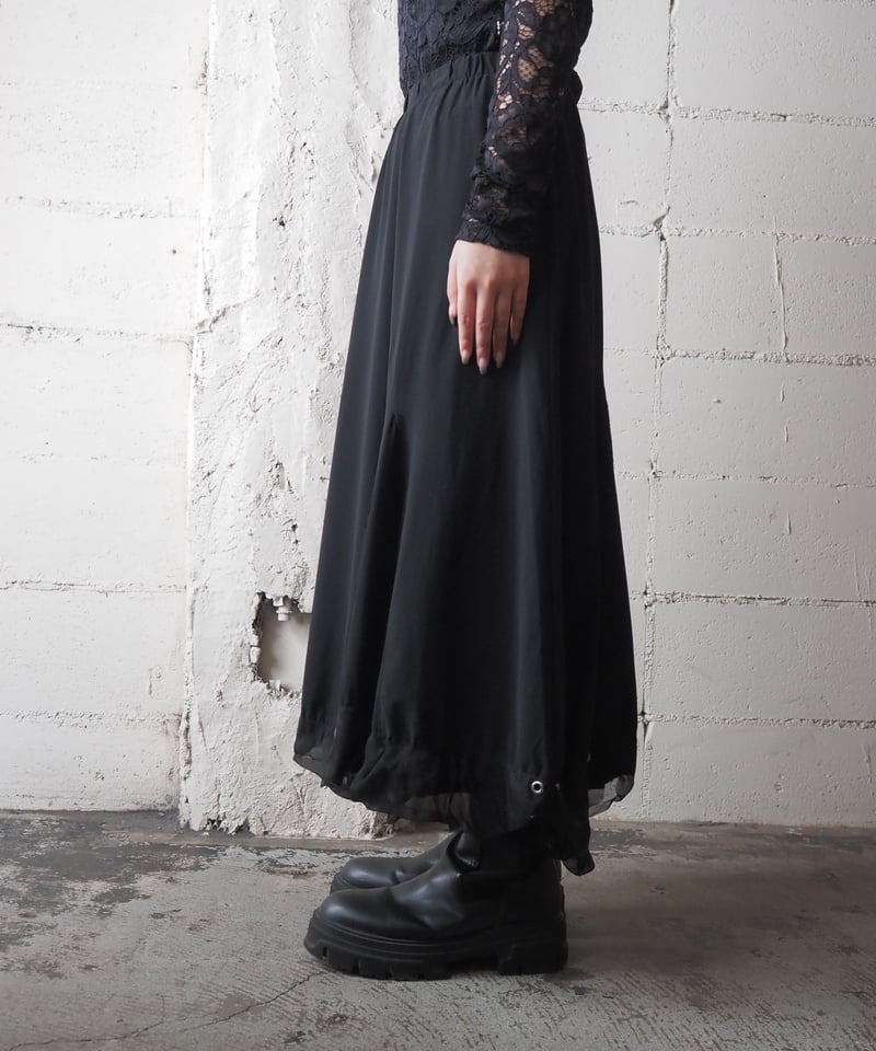 MARITHE+FRANCOIS GIRBAUD 変形スカート コットンリネン MARITHE+FRANCOIS GIRBAUD 変形スカート コットンリネン MARITHE