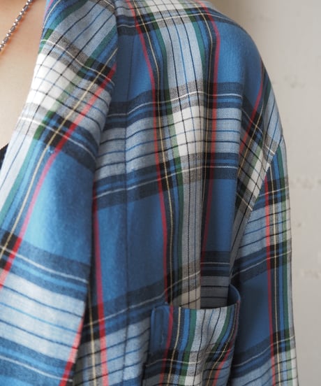 1960's Rayon Check Robe BL