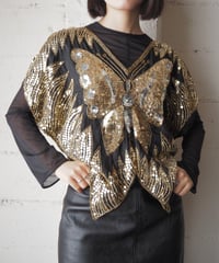 Butterfly Sequin Vest BKGD