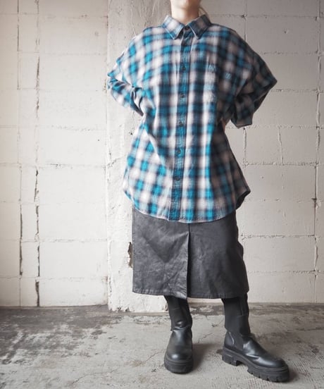 S.T JOHN's BAY Cotton Check Shirt GR BL