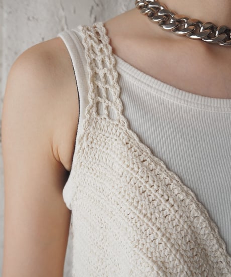 Flower Motif Crochet Bustier IV