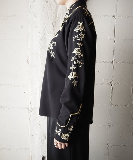 Embroidery Western Shirt BK
