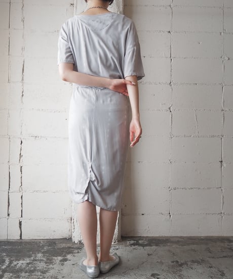 MM6 Misplaced Button Collarless Dress GR