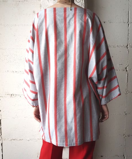 Square Neck Stripe Blouse REGR