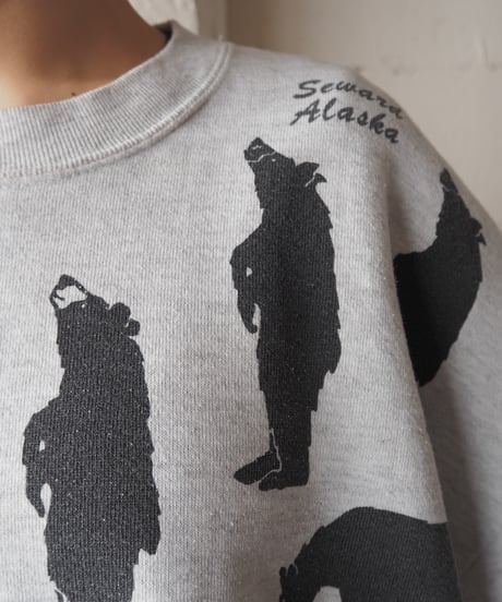 Michigan Rag Many Bear Print Sweat GRBK