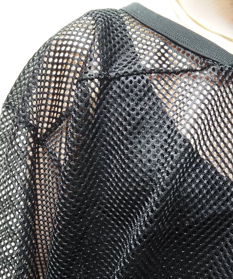Mesh Vneck Tops BK