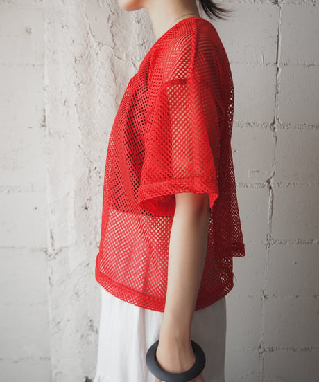 V Neck Mesh Tee RE