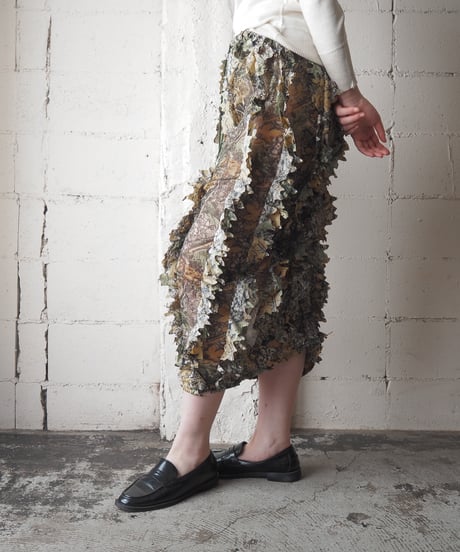 REMAKE 3D Camouflage Long Skirt KA