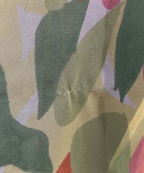 Water Color Pattern S/S Sheer Shirt LYE GN PI