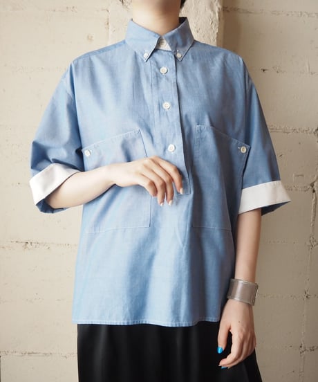 Bicolor Chambray B.D.Shirt