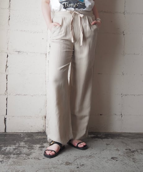 a. new day Linen Mix Easy Pants BE