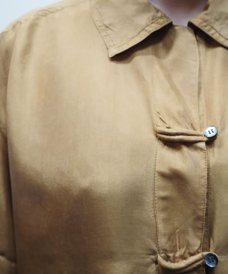 Loop Button Silk Shirt MU