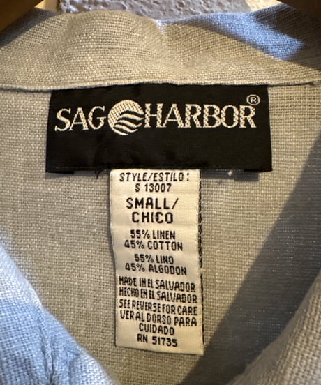 SAG HARBOR Linen×Cotton Shirt LGR