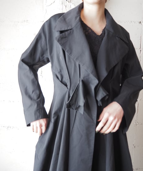 SONIA RYKIEL Drape Design Coat BK