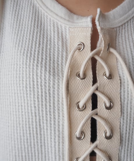 REMAKE French Sleeve Laceup Thermal WH