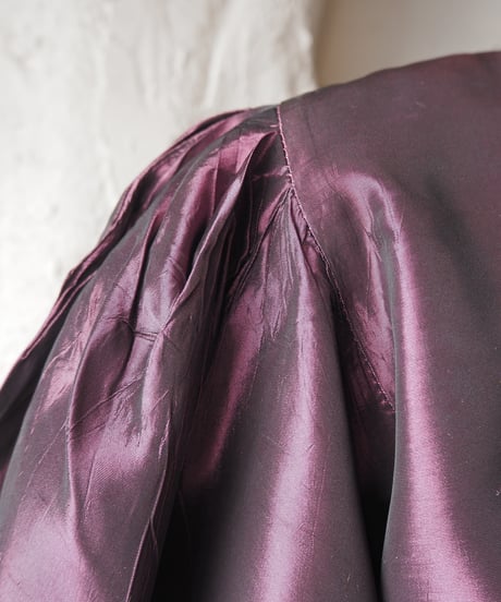 Volume Sleeve Satin Blouse BUR