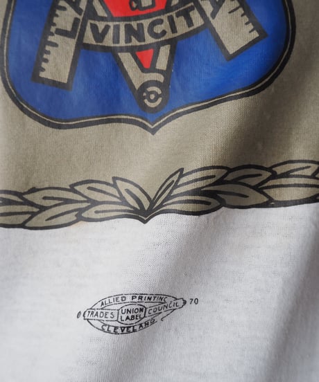 1980's American Labor Unions Print Ringer Tee WHNV