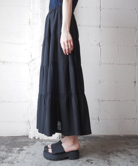 Tiered Easy Skirt BK
