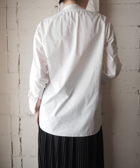 Vintage Band Collar Shirt WH