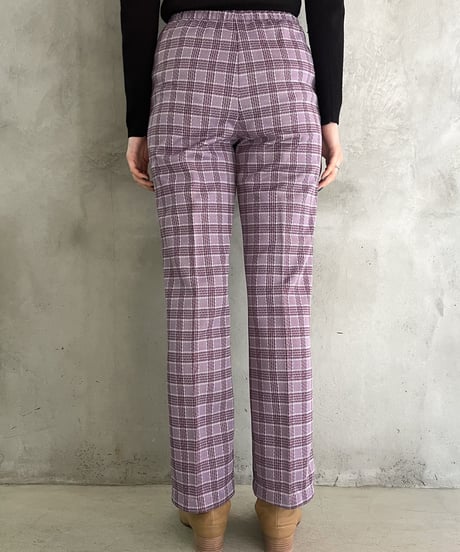 Check Pattern Easy Pants PUR