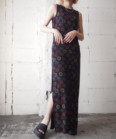 Flower Pattern N/S Dress BKPIYE