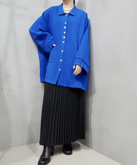 Wide Silhouette Design Blouse BL