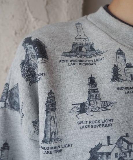 Light Lake Print Sweat GRNV