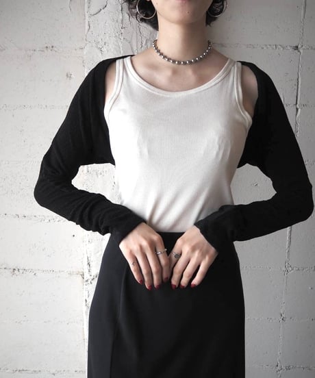 Long Sleeve Short Bolero BK