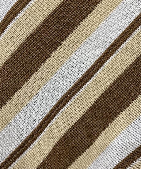 Stripe Pattern Vest IVBR
