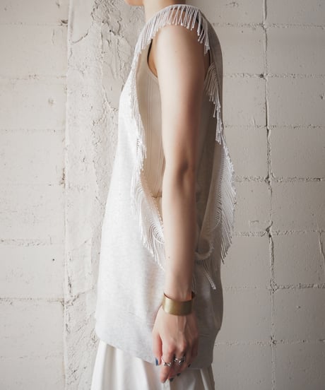 【Orfeo REMAKE】Fringe Sweat Vest GR