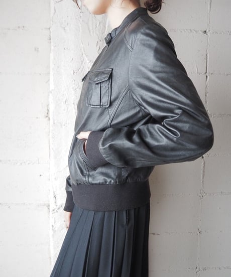 Conbipel Many Pocket Leather Jacket BK