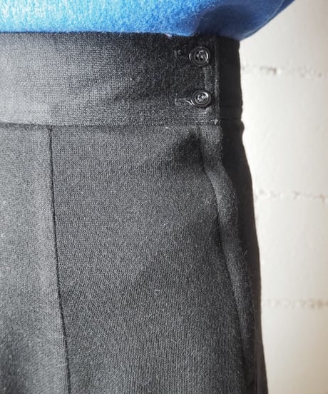 Flare Wool Skirt BK