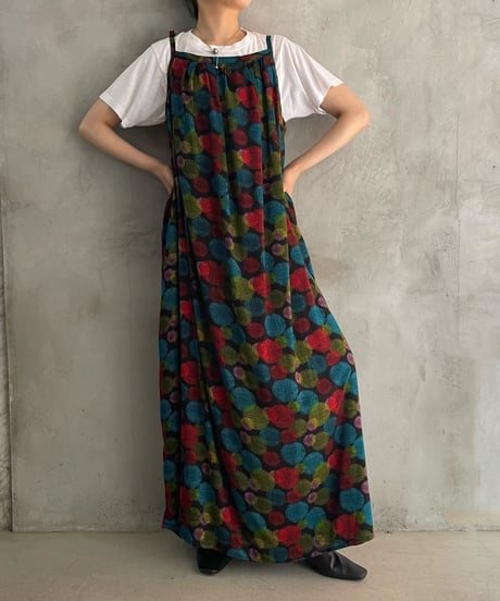 Pattern Camisole Dress BKREBL