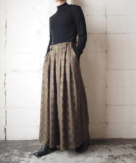 Arabesque Pattern Wide Pants KARE