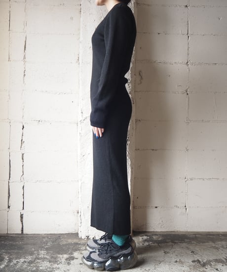 Cross Bosom Knit Dress  BK