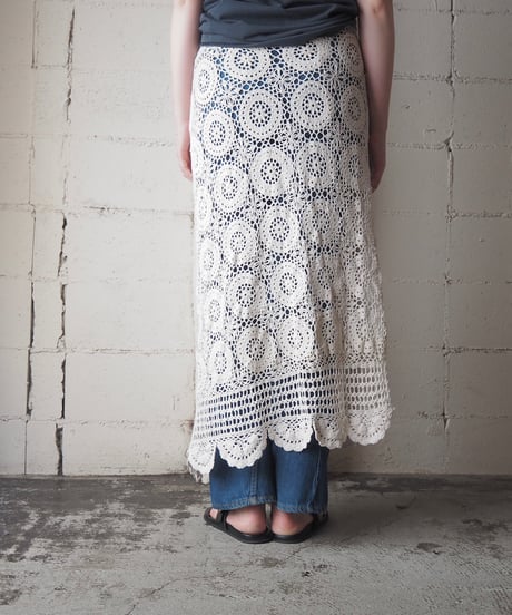 Remake Euro Vintage Crochet Over Skirt IV