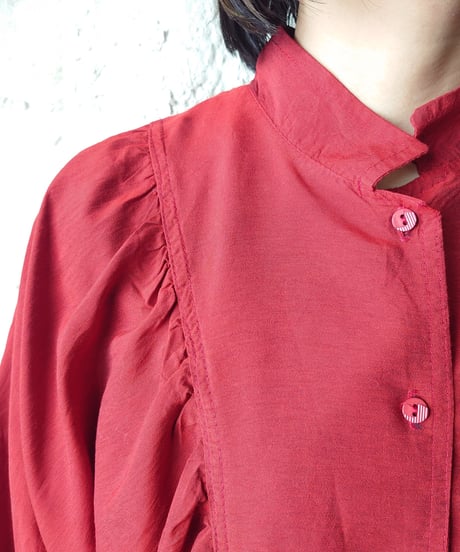 Dolman Sleeve Gather Shirt RE