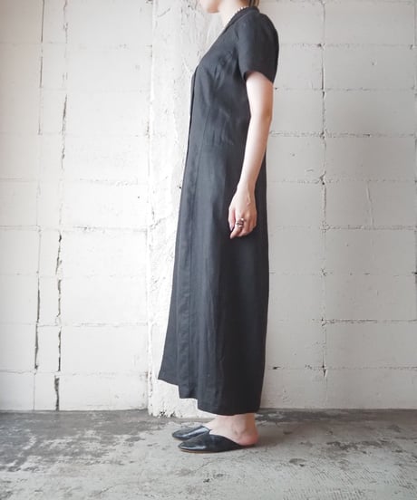 Linen Shirt Dress BK
