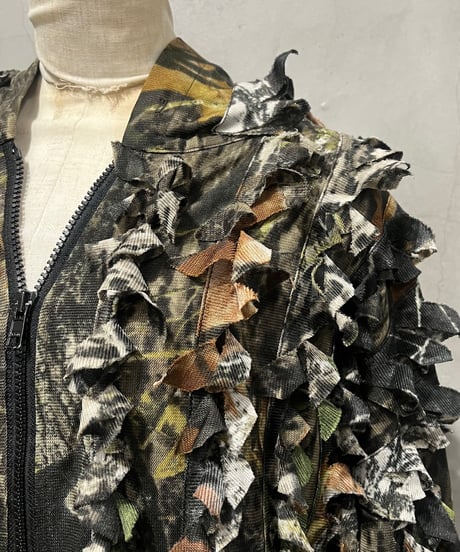 Sheer × Camouflage Zipup Hoodie KA