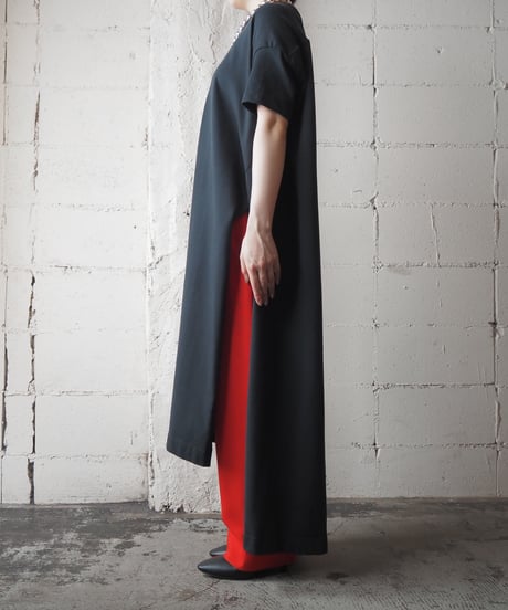 Acne Studios Deep Slit Tee Shirt Dress BK