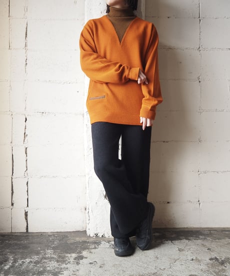 1970's Bicolor Turtle Neck Sweater ORBR
