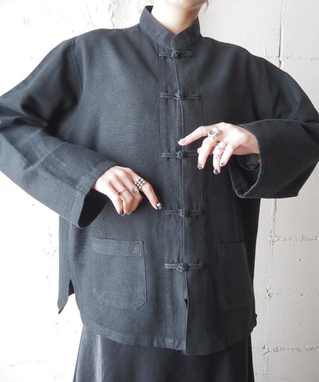 China Silk Shirt Jacket BK