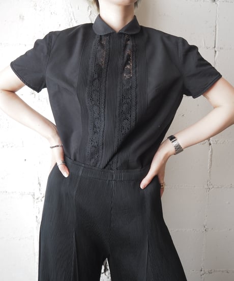 1960's Euro S/S Blouse BK
