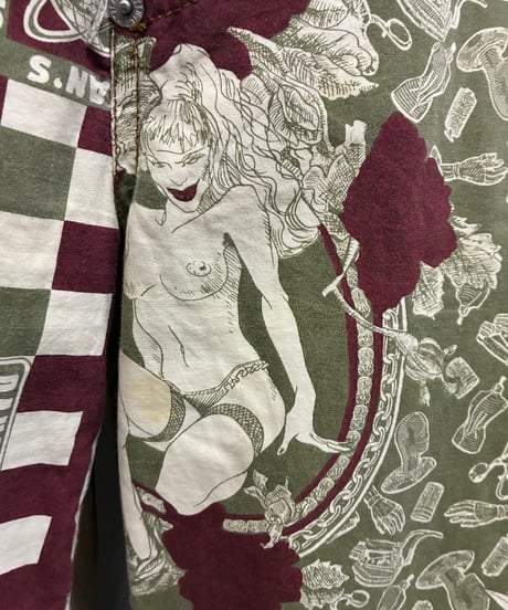 JEAN PAUL GAULTIER JEAN'S Scarf Print Pants IVBUR
