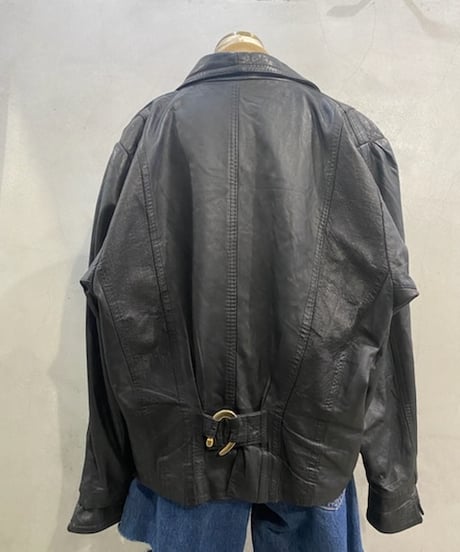 Front Design Leather Jacket BK