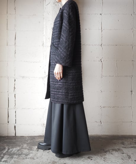 1960's Vintage Collarless Tweed Coat BKPUR