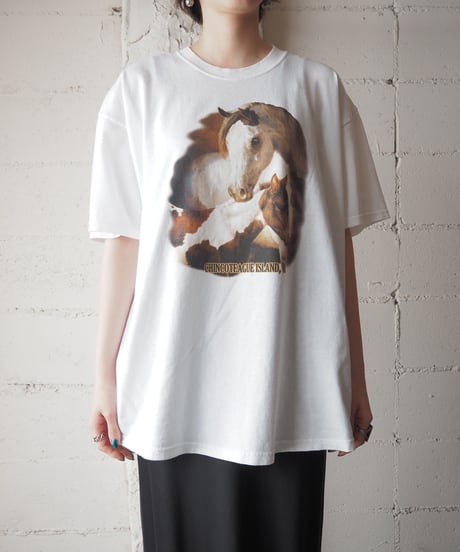 Horse Print Tee WH