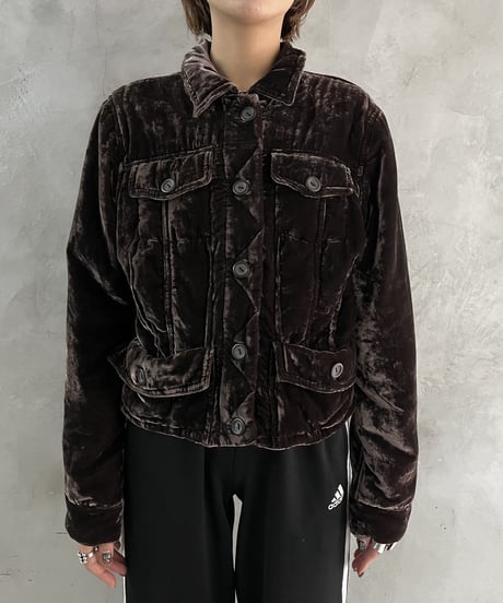Velour Pocket Jacket PURBR