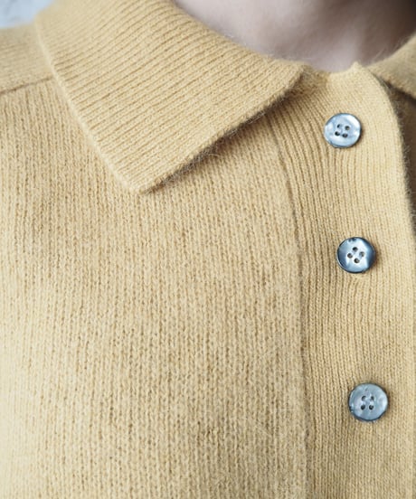 Angora Mix Polo Sweater YE