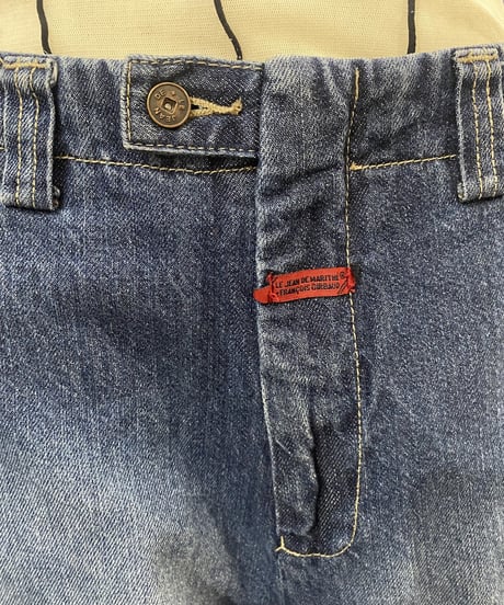 MARITHE FRANCOIS GIRBAUD Tape Design Denim Shuttle Pants BL RE